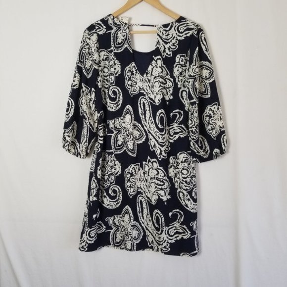 Pink Owl floral 3/4 sleeves floral mini dress size M (216) - Picture 4 of 7